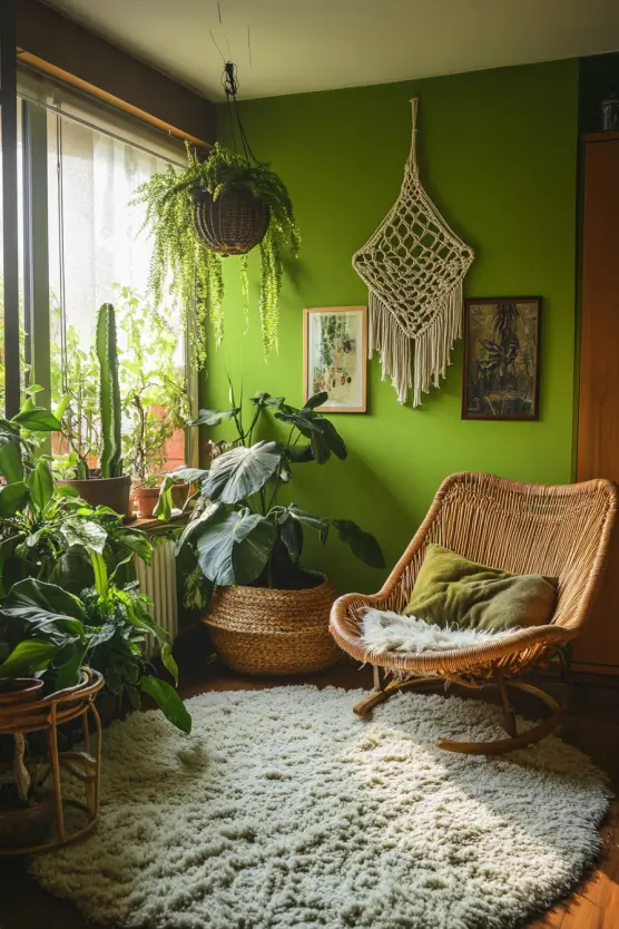 Green Living Room 70s