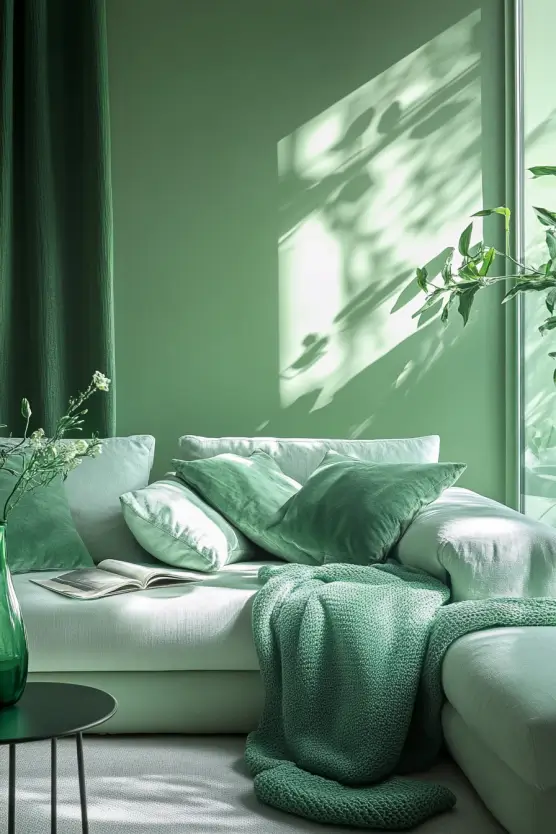 Green Living Room Color Scheme