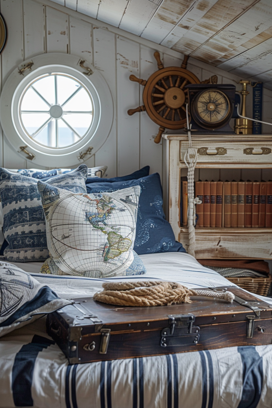 Nautical-Inspired Vintage Room