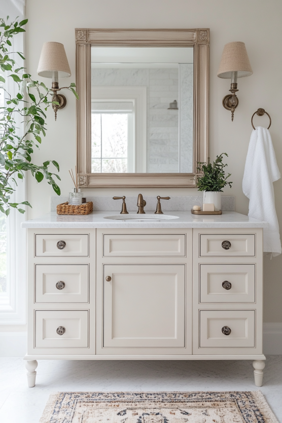 Spindle Leg Bathroom Vanity