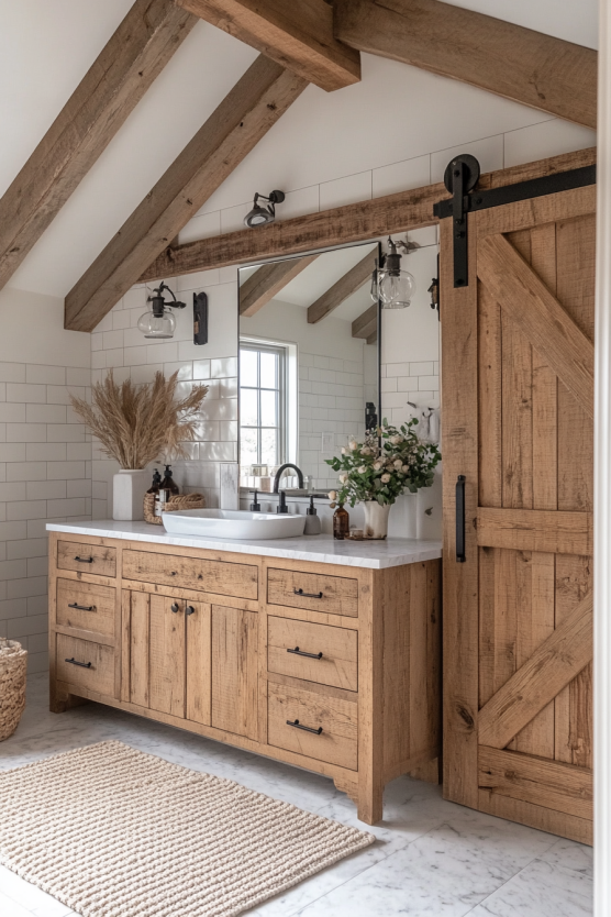 Rustic Farmhouse Bathroom Vanity